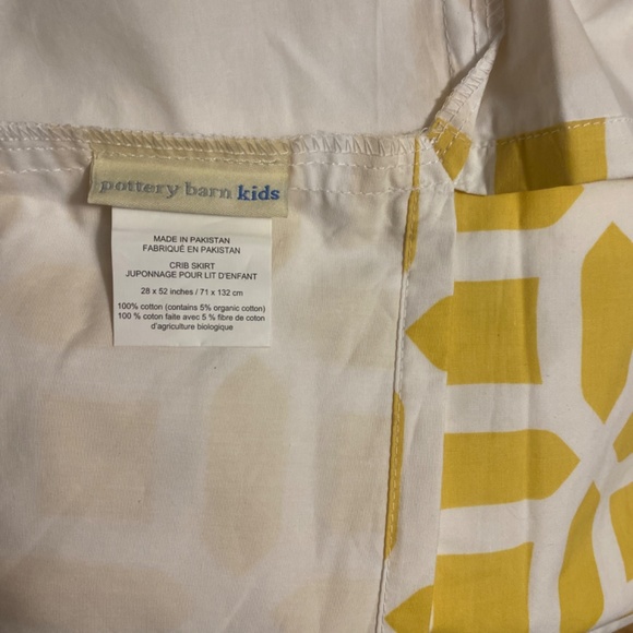 Pottery Barn crib skirt - Picture 2 of 3